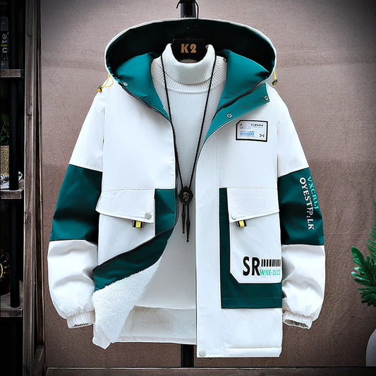 Men's Long Trench Windbreaker Casual Jacket