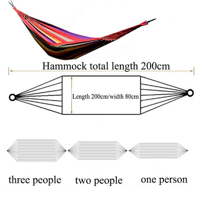Hamac aérien triangulaire portable pour plusieurs personnes