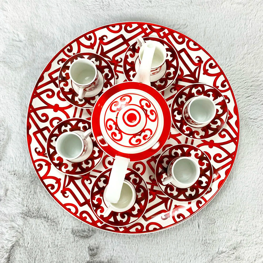 Coffee Cup Set with Saucers Gift