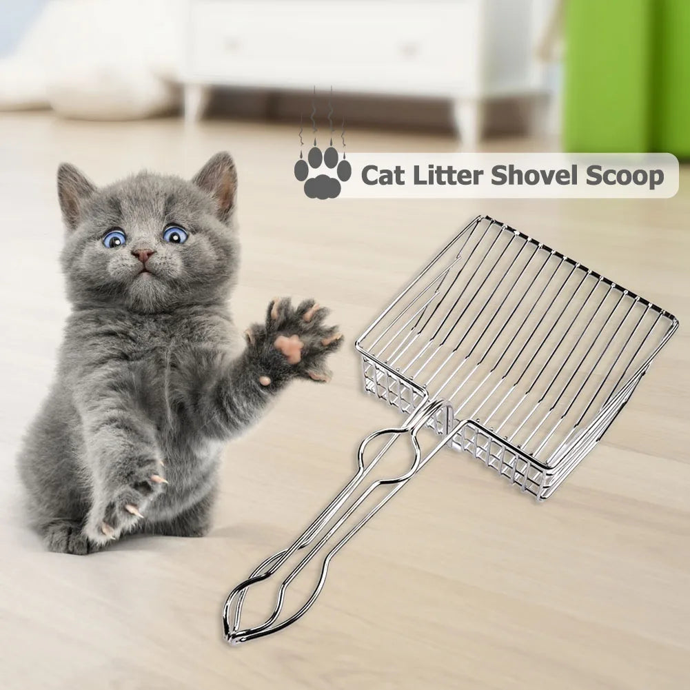 Metal Cat Litter Scoop - Pet Cleanup Tool