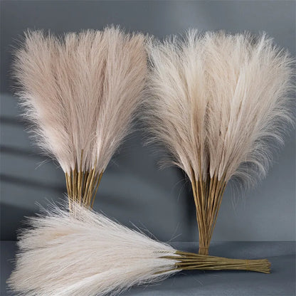 Bundle of 20 Faux Fluffy Pampas Grass Reeds