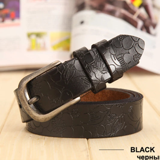 Ceinture pour hommes en cuir de luxe avec boucle ardillon