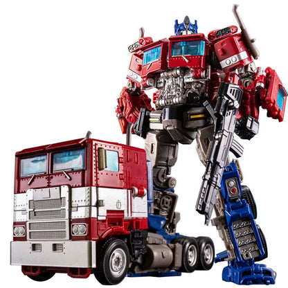 Voiture robot transformable - Figurine d'action en alliage Optimus Prime