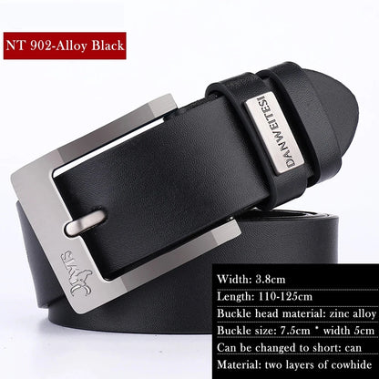 Ceinture en cuir véritable pour hommes