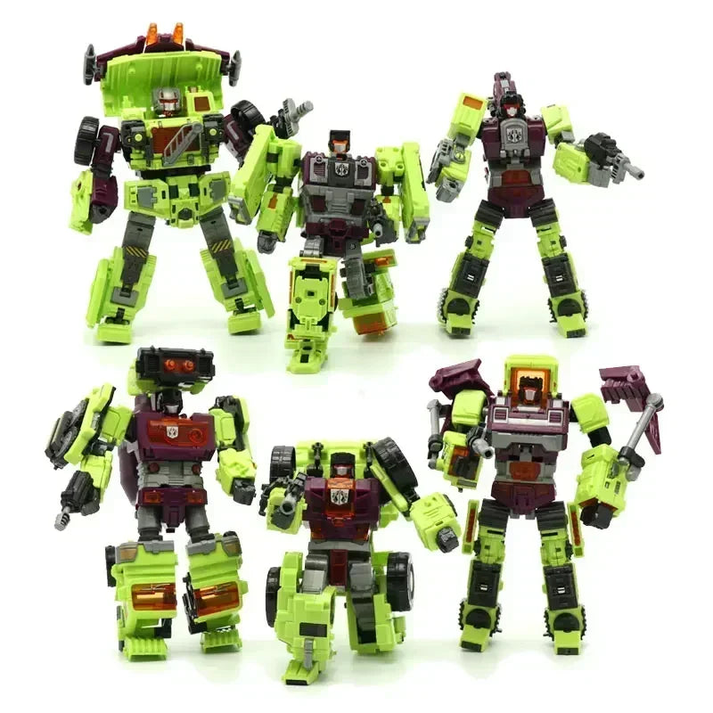 Figurine articulée 6 en 1 NBK 42 cm Devastator KO Robot Car Combiner