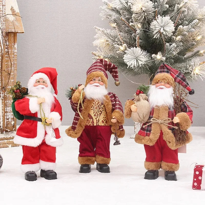 Home Navidad Christmas Ornaments - Santa Claus with Gifts