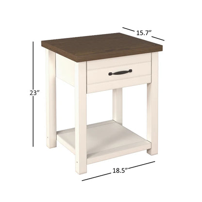 Bedside Table & Drawer