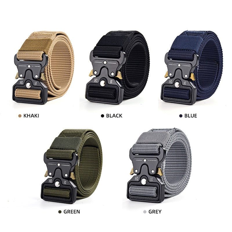 Metal Buckle Tactical Belt - XL Size