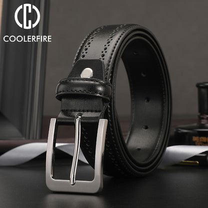 Ceinture d'affaires en cuir de luxe HQ226