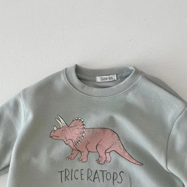 Sweatshirt-Strampelanzug mit Tiermuster für Kinder
