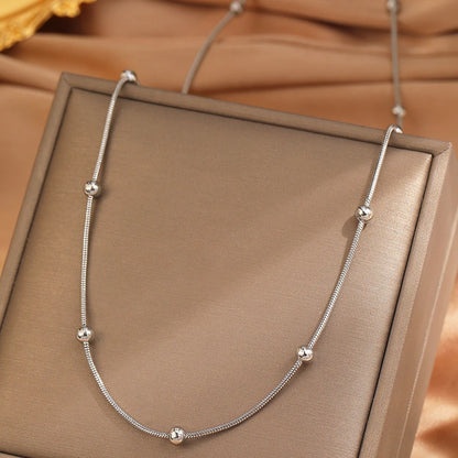 Gold Satellite Chain Necklace