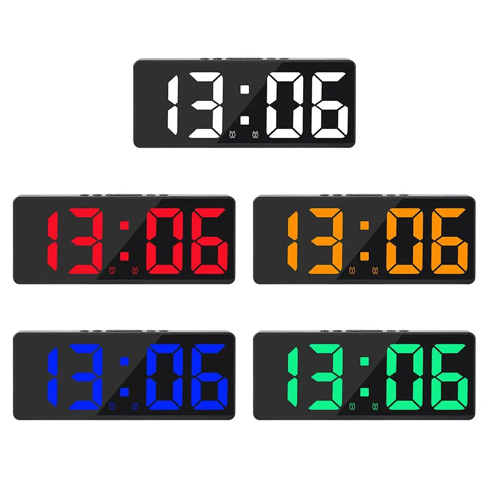 LED Digital Clock with Backlight/Alarm/Temperature & Calendar