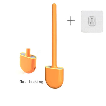 Long Handle Flexible Silicone Toilet Brush