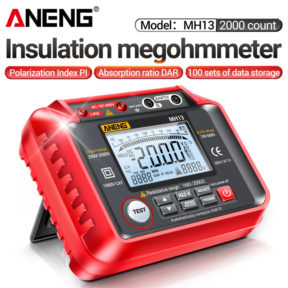 insulation resistance tester, megger meter, earth resistance tester, insulation tester, digital multimeter, multi meter, multi meter tester, multimeter tester, megohm meter