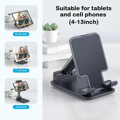 Verstellbarer Handy-Tischständer für iPhone, iPad, Xiaomi
