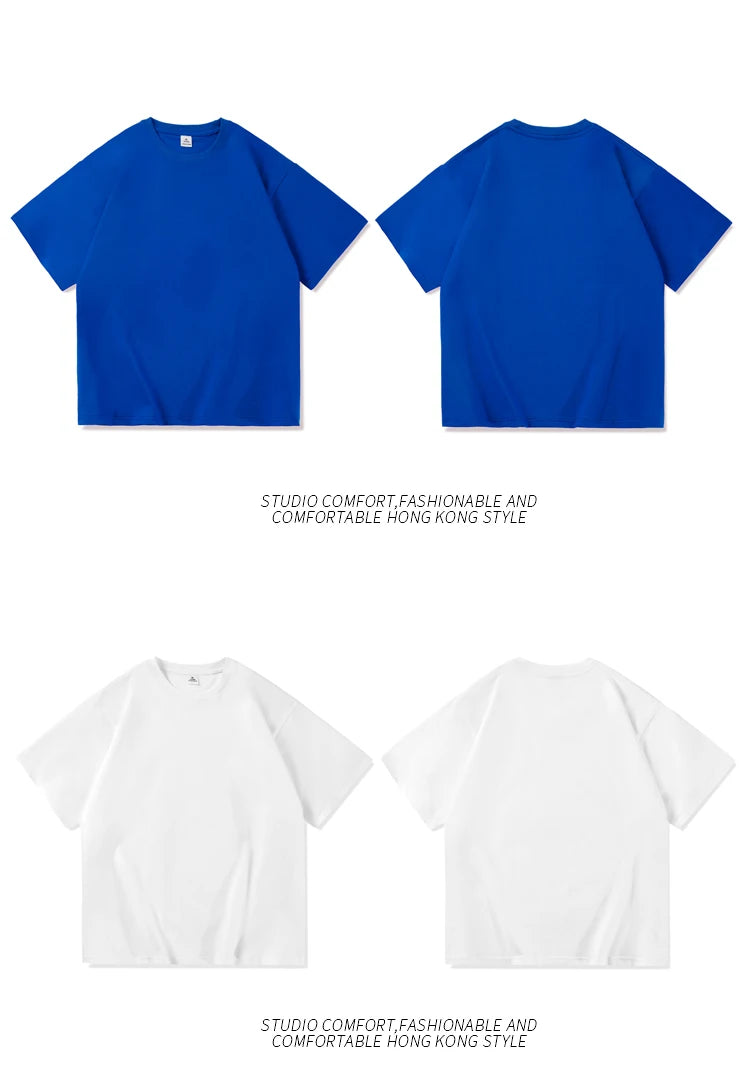 Men's Oversized Short Seleve Y2K Casual Cotton Tees