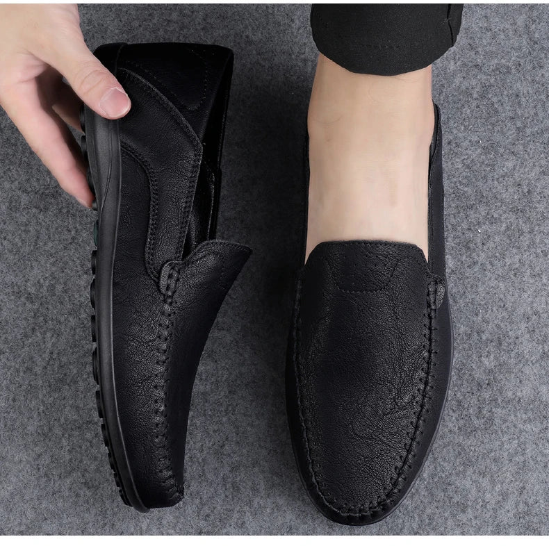 Herren handgemachte atmungsaktive Loafer