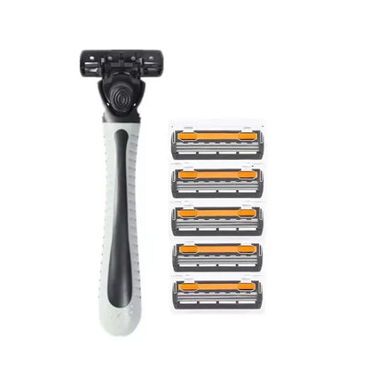 Men's Three-Layer Reusable Shaver Multi-Tool Head Imported Blade Razor