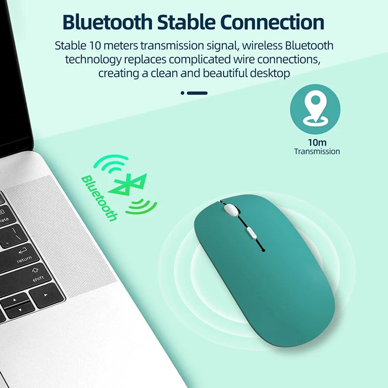 Souris Bluetooth sans fil silencieuse