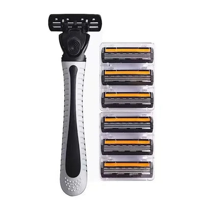 Men's Three-Layer Reusable Shaver Multi-Tool Head Imported Blade Razor