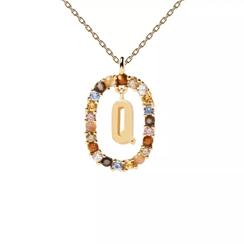 pendant necklace, pendant chain, long necklace, chain necklace, long chain necklace, alphabet pendant, alphabet necklace