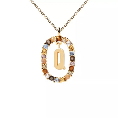 pendant necklace, pendant chain, long necklace, chain necklace, long chain necklace, alphabet pendant, alphabet necklace