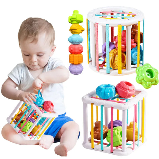 Jeu de tri de blocs de forme colorés pour bébé, jouets éducatifs d'apprentissage Montessori pour enfants, cadeau de naissance Inny de 0 à 12 mois, nouvelle collection
