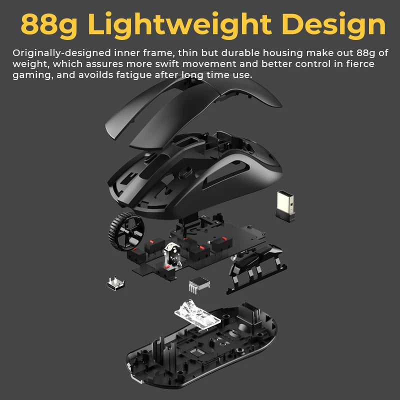 2.4G Tri-mode Wireless Gaming Mouse for PC