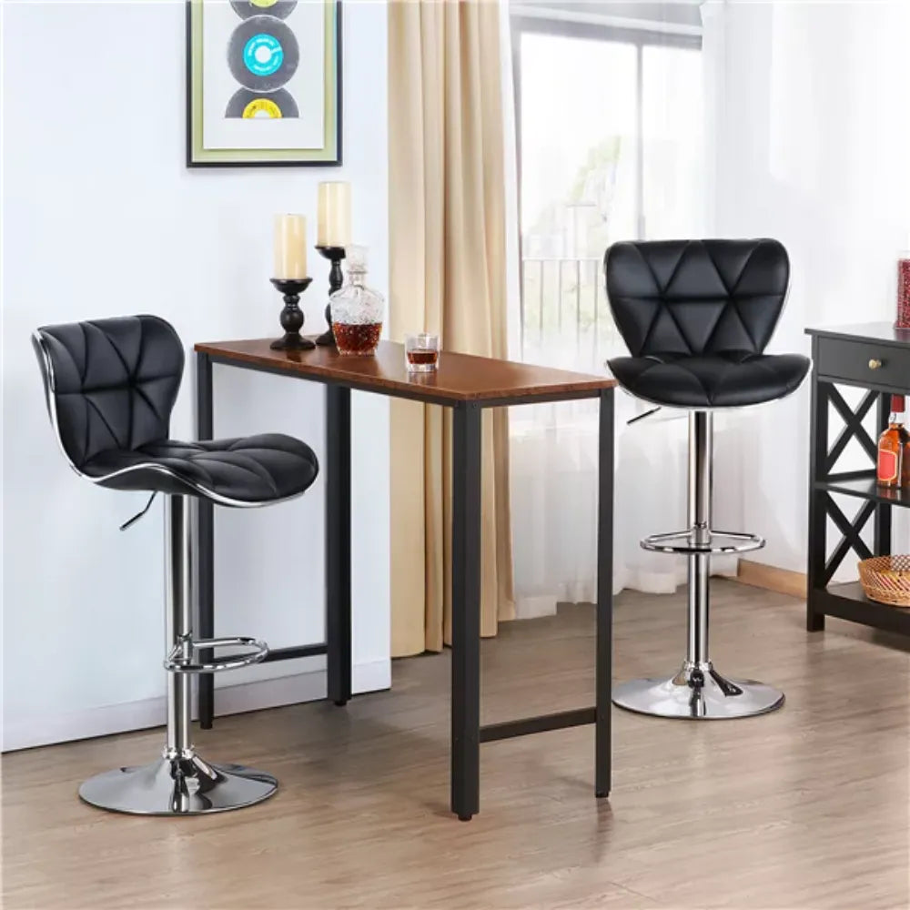 2pcs Leather Bar Stool