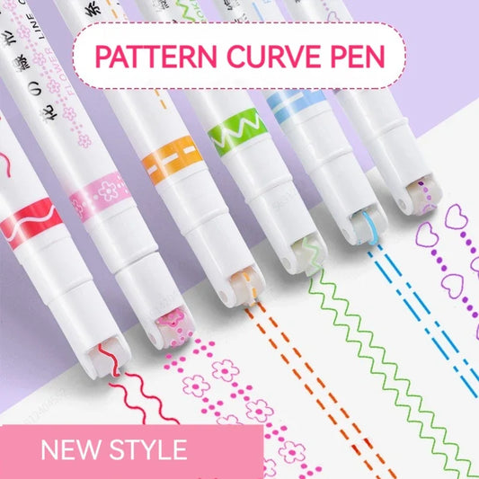 highlighter pen set, curve highlighter pen set, mildliner highlighters pastel, glitter highlighter pens