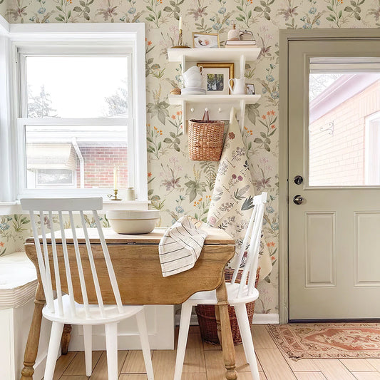 Papier peint imperméable à fleurs en PVC pour meubles et armoires