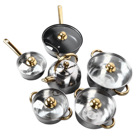 12-Piece Stainless Steel Cookware Set