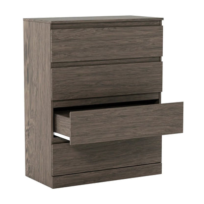 4-Drawer Dresser Gray Oak