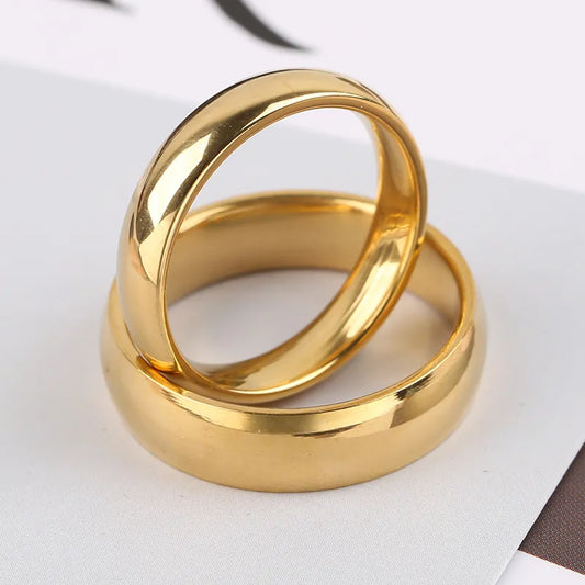 Gold Plated Couple Wedding Ring