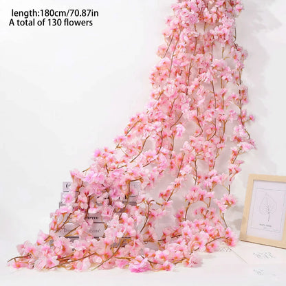 Silk Cherry Blossom Sakura Garland Home & Party Decoration