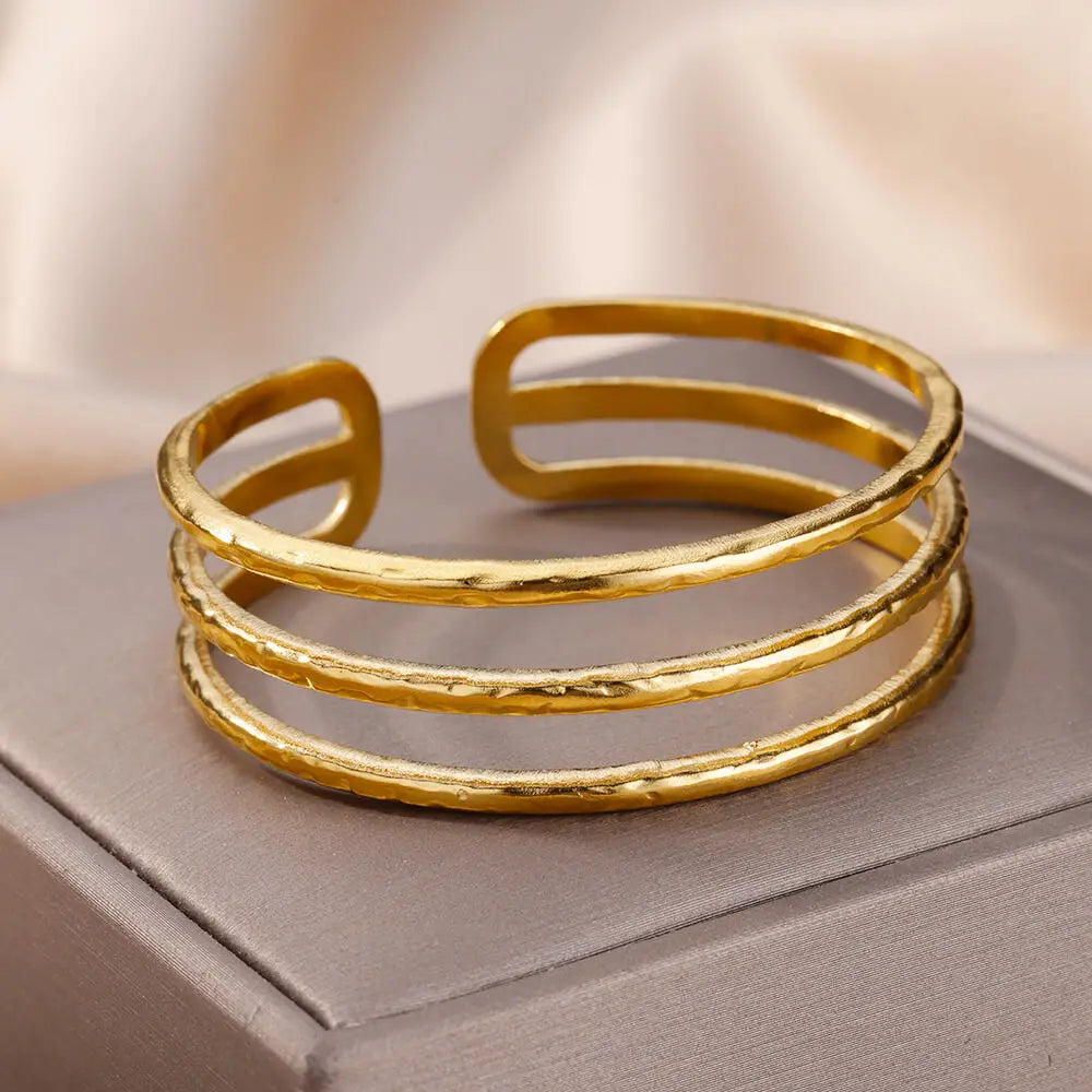 Gold-Plated Stainless Steel Women's Bracelet