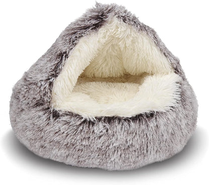 Soft Plush Pet Bed with Cover Round - Pet Mattress