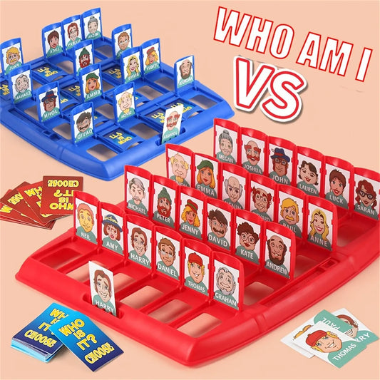 Guess Who I Am Puzzle Game Two-Player Interactive Portable Tray Board Game