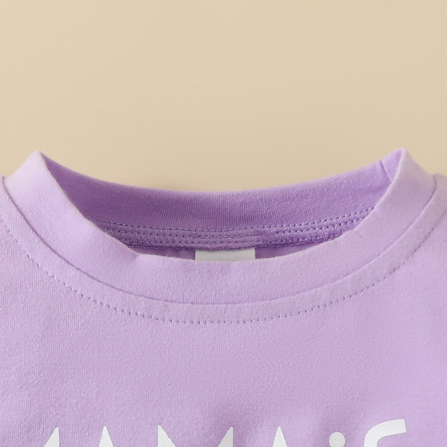 Baby Girls' Adorable 2Pcs Set: Letter Print Sweatshirt & Pants