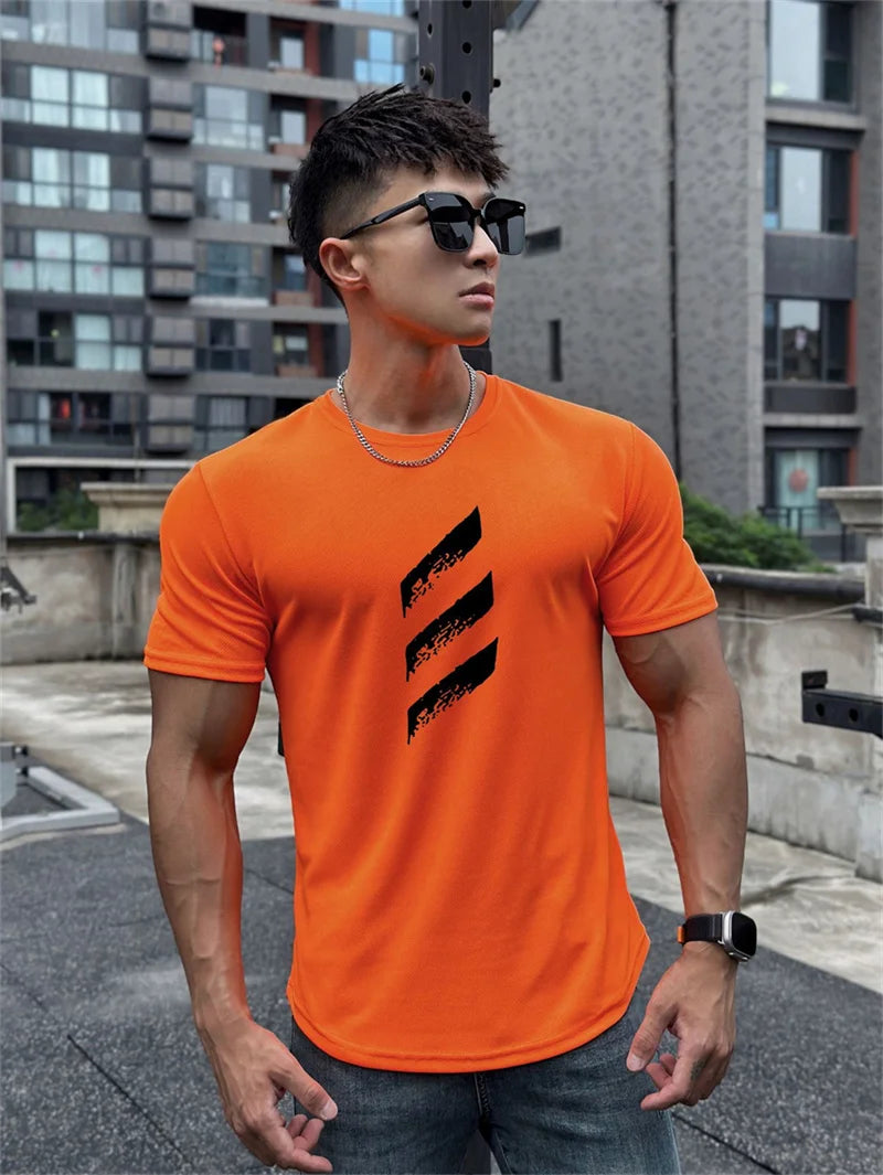 Short Sleeve Muscle Workout T Shirt