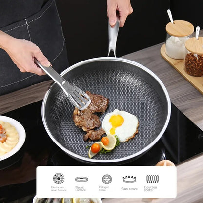 304 Stainless Steel  Frying Pan