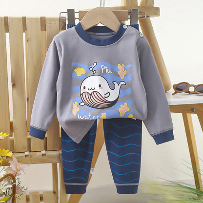 Ensemble de vêtements pour bébé imprimé dessin animé pour bébé de 3 à 24 mois