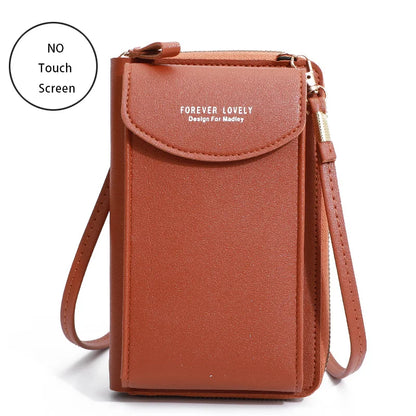 Women's Touch Screen Cell Phone Purse - Shoulder Handbag