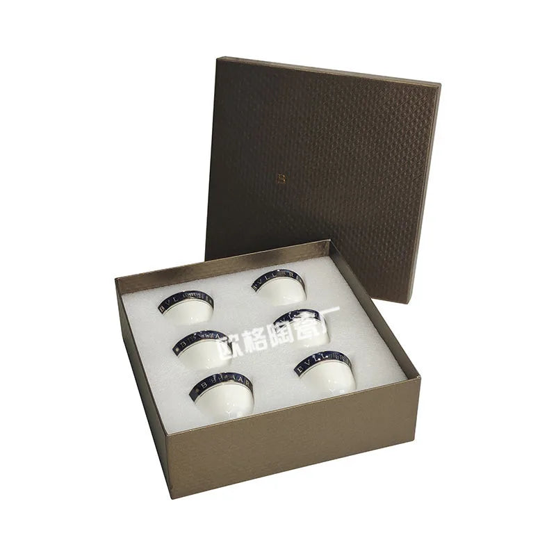 Ensemble de tasses à expresso en céramique 6 pièces