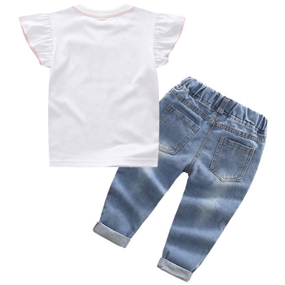 Ensemble 2 pièces Minnie Mickey Enfant T-shirt + Jean