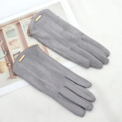 Winter Suede Touchscreen Gloves - Padded