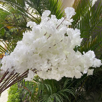 Branche de soie de fleurs de cerisier - Fleur d'imitation de 80 cm pour mariage et décoration intérieure