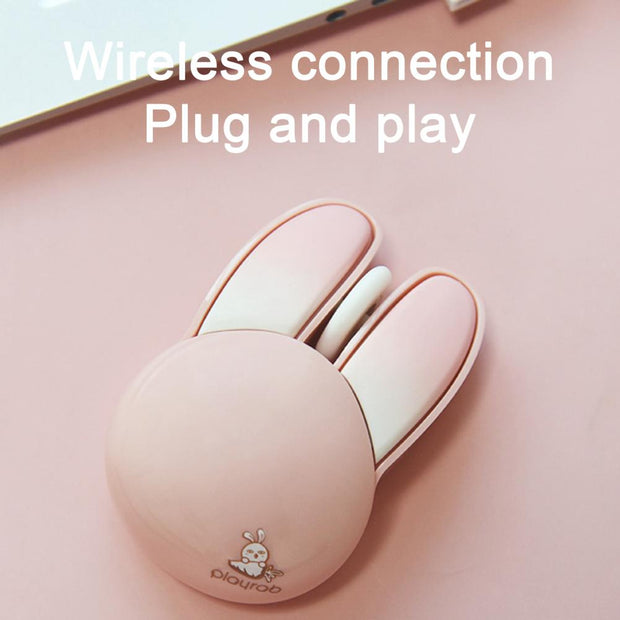 Cozy Rabbit Wireless Mouse: High-Speed Desktop