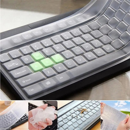 Housse de clavier universelle en silicone étanche - Protection anti-poussière