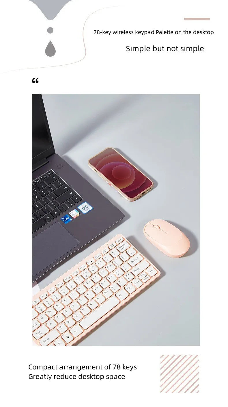 Ultra-Slim Bluetooth Keyboard & Mouse Combo